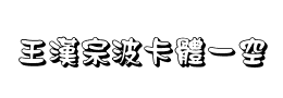 王漢宗波卡體一空阴