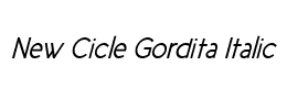 New Cicle Gordita Italic