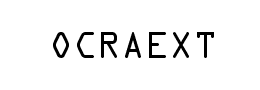 OCRAEXT字体