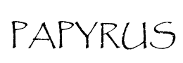 PAPYRUS字体