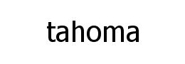 tahoma字体