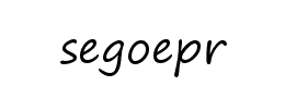 segoepr字体