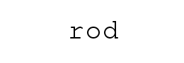 rod字体