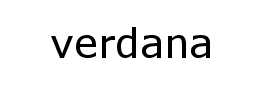 verdana字体