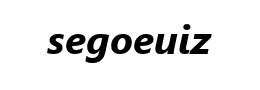 segoeuiz字体