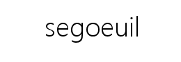 segoeuil字体