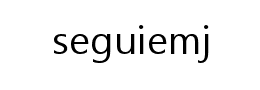 seguiemj字体