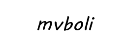 mvboli字体