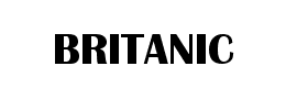 BRITANIC字体