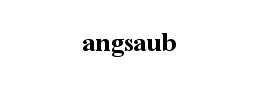 angsaub字体下载