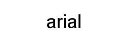 arial字体
