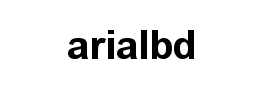 arialbd字体下载