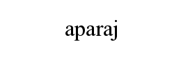 aparaj字体