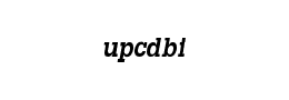 upcdbi字体