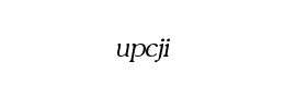 upcji字体