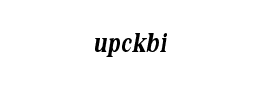 upckbi字体