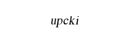 upcki字体