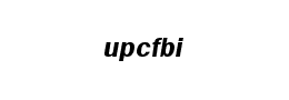upcfbi字体
