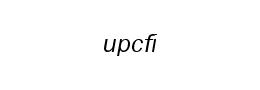 upcfi字体