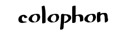 colophon